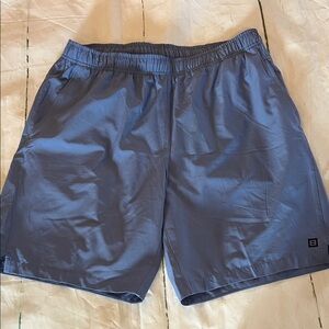 Layer 8 Men’s Qwick-Dry Athletic Shorts - Size L (Blue Gray)